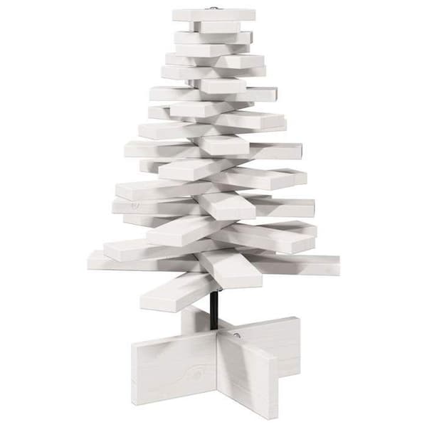 Julgran - EXKLUSIVT HEM - 60 cm - Massivt gran - Vit - Rotationsgrenar Vit
