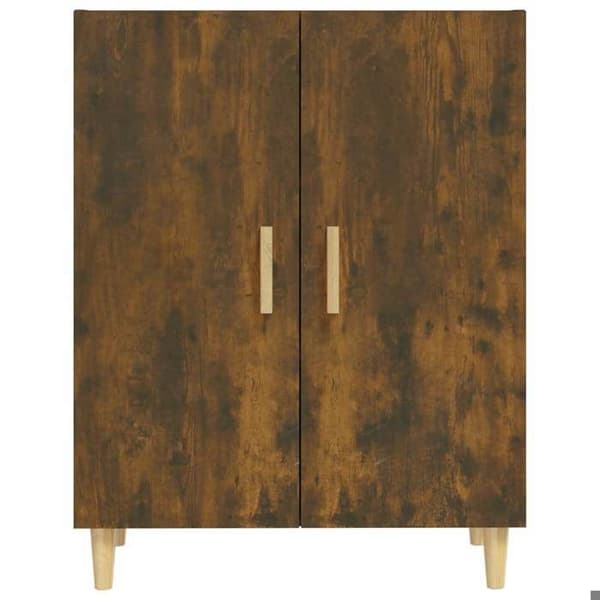 Maison Exclusive - Buffet Røget Eg 70x34x90 cm Ingeniørtræ