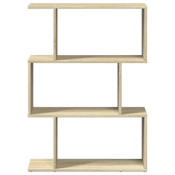Maison Exclusive - Rumseparator reol 3 niveauer egetræ sonoma 70x24x97 cm