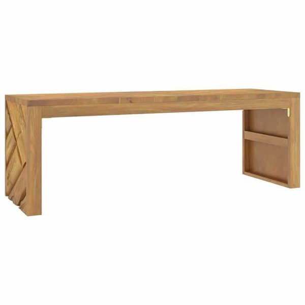 Bord - EKSKLUSIV HUS - 110 x 35 x 38 cm - Massivt teaktræ - Rektangulær - Multifunktionel
