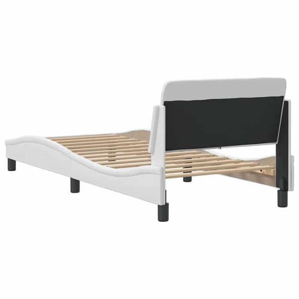 Maison Exclusive - Dover sängram vit 80x200 cm konstläder