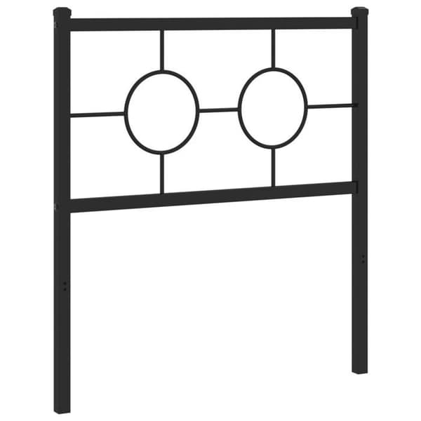 Maison Exclusive - Erstatnings hovedgærde i sort metal 75 cm