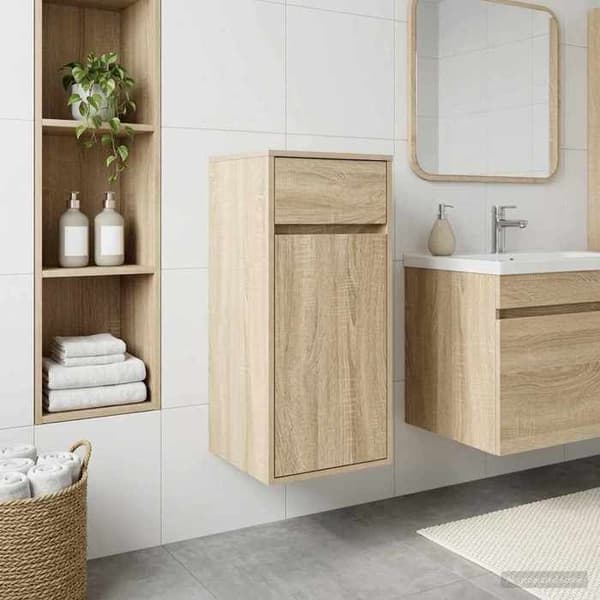 Maison Exclusive - Badeværelsesskab Eg Sonoma 35 x 36,5 x 85 cm
