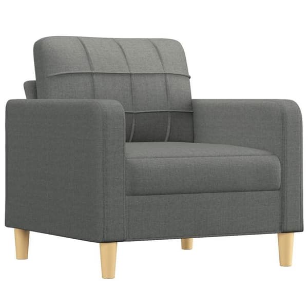 Maison Exclusive - Sæt af 4 sofaer med mørkegrå puder i stof