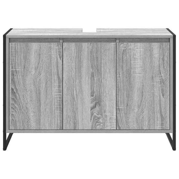 Maison Exclusive - Harmaa Sonoma kylpyhuonekaappi 90 x 30 x 60 cm