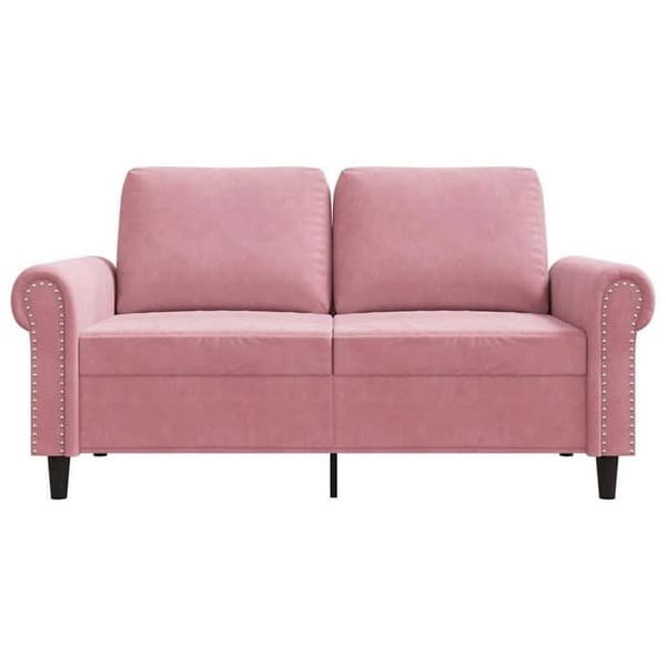 Maison Exclusive - Soffa 2-sits Rosa 120 cm Sammet Ros