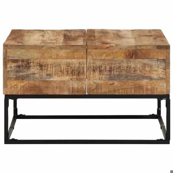 Maison Exclusive - Alustaso 68x68x41 cm Raaka mangopuu