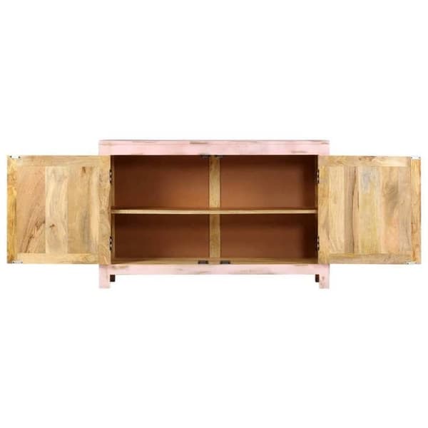 Maison Exclusive - Buffet Lyserød 110x35x70 cm Massivt Mangotræ