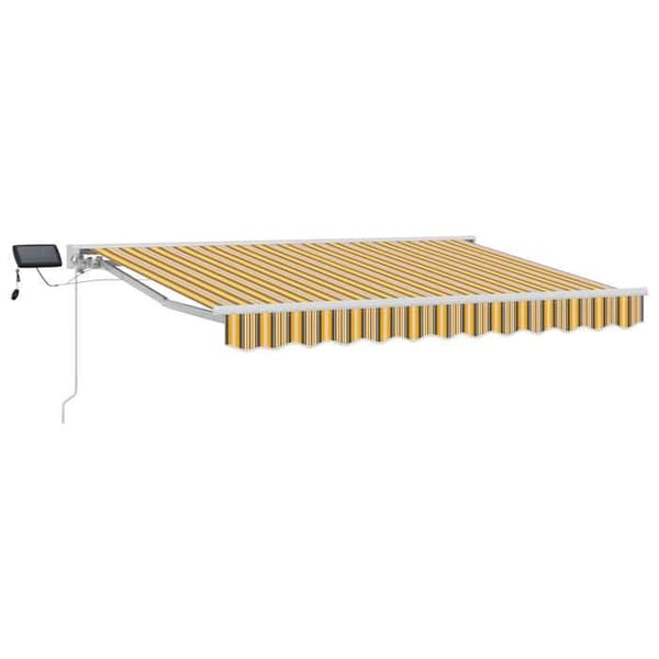 Maison Exclusive - Manuell rullgardinsram med LED-lampor