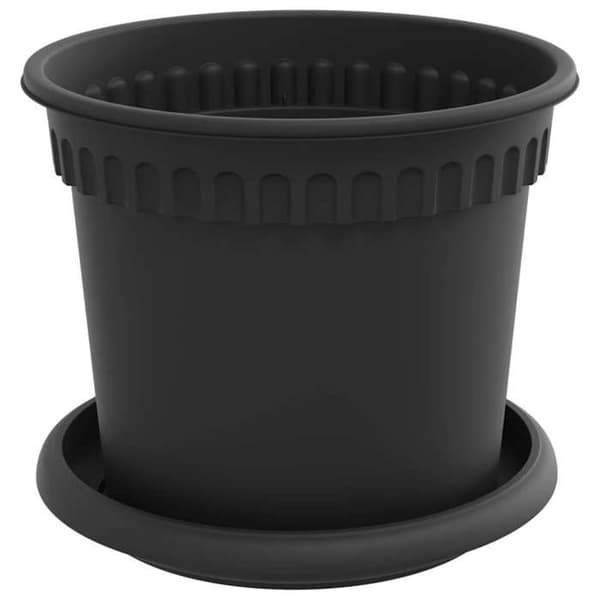 Maison Exclusive - Växtkrukor 6 st Svart Plast