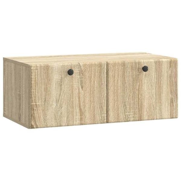 Maison Exclusive - Väggmonterad TV-möbel 78,5 x 41 x 30 cm Sonoma-ek