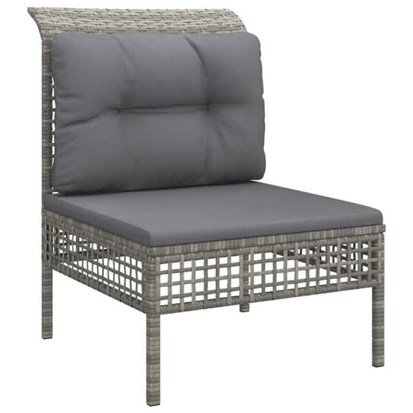 Maison Exclusive - Central have-sofa med grå pude i flettet resin Grå
