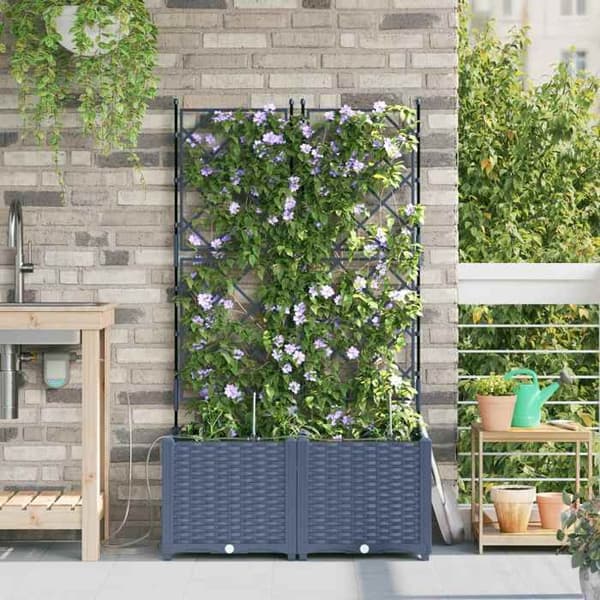 Maison Exclusive - Havekrukke 2 stk Grå 80 x 40 x 142 cm PP