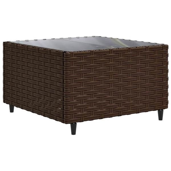 Maison Exclusive - Trädgårdsmöbler 6 delar med kuddar Brun Flätad resin
