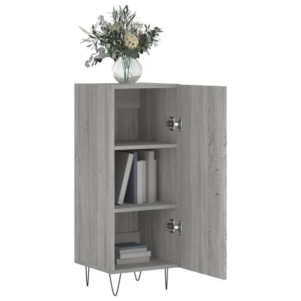 Maison Exclusive - Buffet Sonoma grå 34,5x34x90 cm Ingenjörsträ