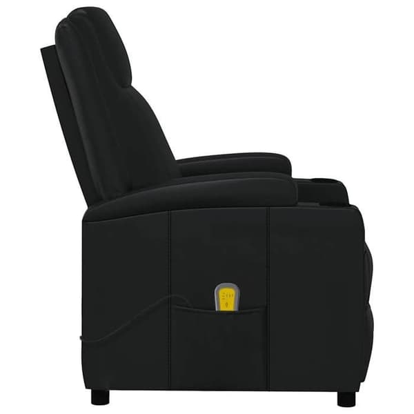 Maison Exclusive - Svart massagefåtölj i konstläder