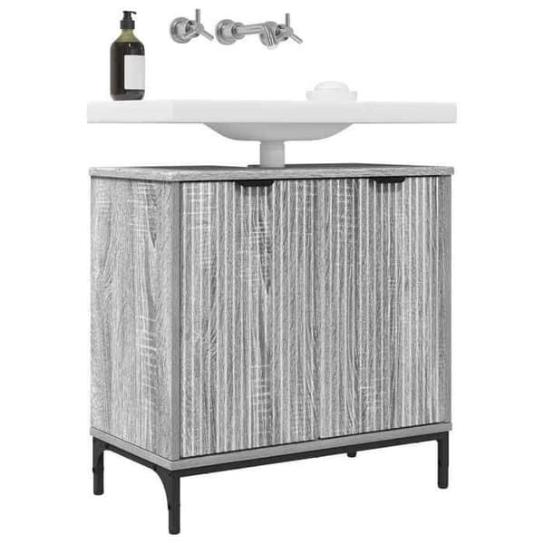 Maison Exclusive - Grå Sonoma Badrum Handfat Möbel Gris Sonoma