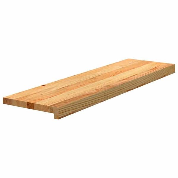 Trappe - EKSKLUSIV HUS - 90 x 25 x 2 cm - Massiv eg - Lys brun - Sæt af 2 ljusbrun