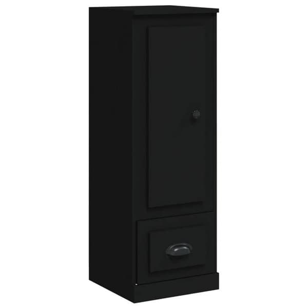 Buffet høj - EKSKLUSIV HUS - 36 x 35,5 x 103,5 cm - Sort - Ingeniørtræ - Stor opbevaring Svart
