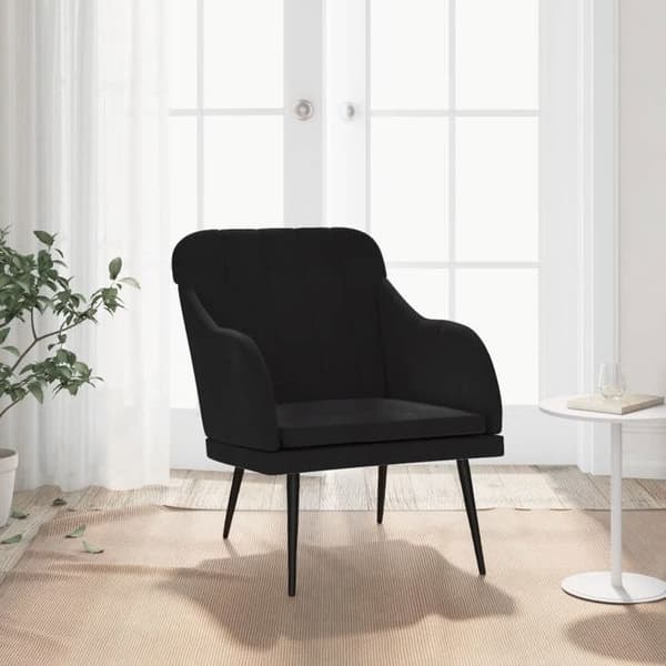 Maison Exclusive - Sort Stol 63x76x80 cm Velour