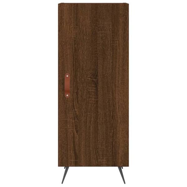 Maison Exclusive - Buffet i brunt egetræ 34,5x34x90 cm Ingeniørtræ