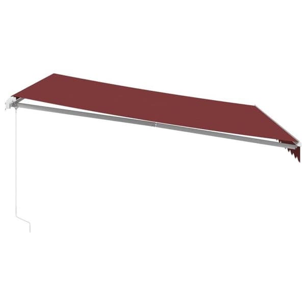 Maison Exclusive - Manuel indtrækbar markise bordeaux 400x350 cm