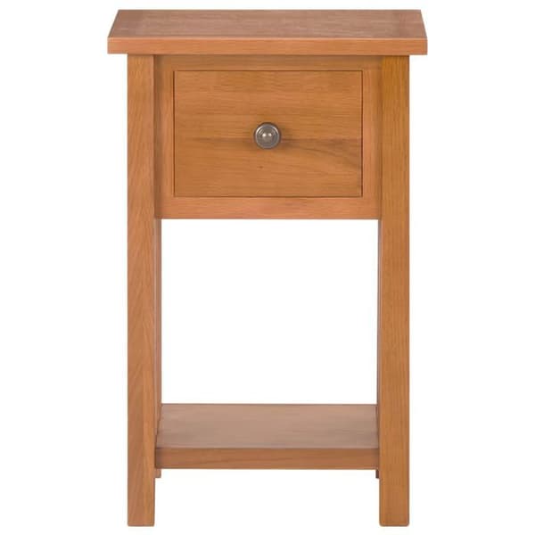 Maison Exclusive - Tidningsbord med låda 35x27x55 cm Solid ek