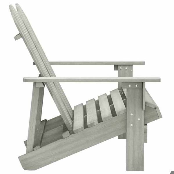 Maison Exclusive - Adirondack trädgårdsstol 2 platser i massiv grå gran Grå