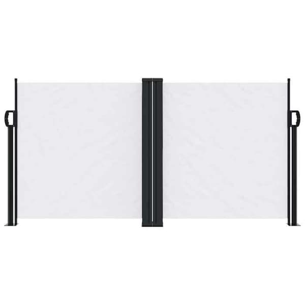 Maison Exclusive - Vit utdragbar sidokappa 120x1000 cm