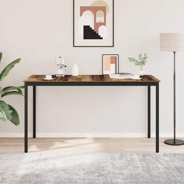 Maison Exclusive - Stående barbord i ingeniørtræ, rektangulær