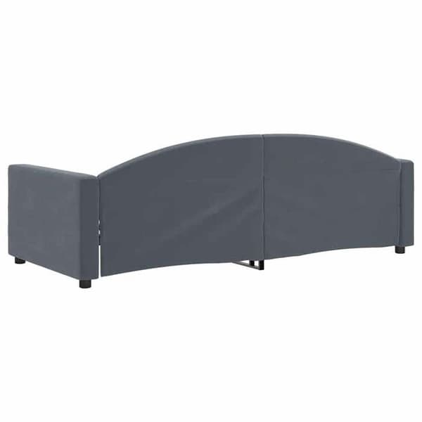 Maison Exclusive - Mörkgrå vilobädd 90x190 cm sammet