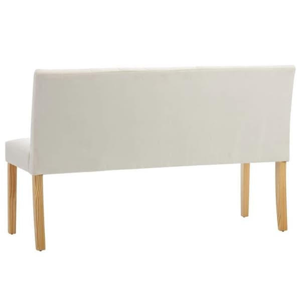 Maison Exclusive - 140 cm Crème Samettipenkki