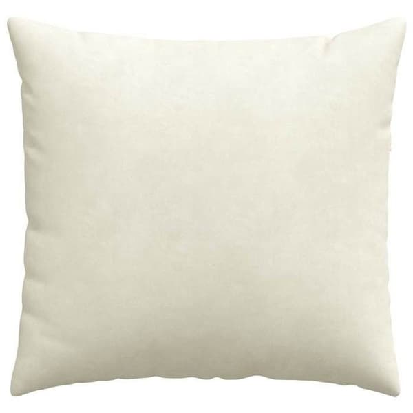 Soffkuddar - EXKLUSIVT HEM - Set om 2 - 50 x 50 cm - Premium ribbad sammet - Avtagbar Grädde