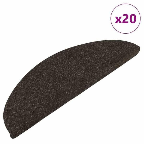 Maison Exclusive - Selvklebende trappetæpper 20 stk antracit 56x17x3 cm