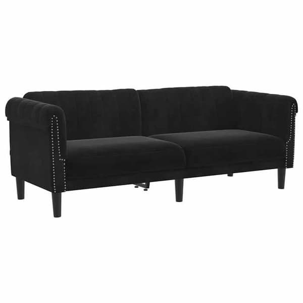 Maison Exclusive - Sort velour 3-personers sofa