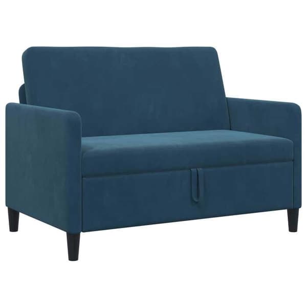Maison Exclusive - Soffa med förvaring 2 st Blå Polyester Blå