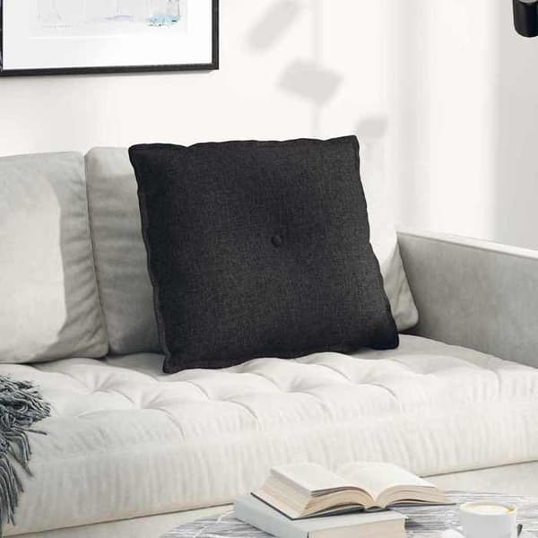Maison Exclusive - Sort Rygpude 60 x 19 x 50 cm stof