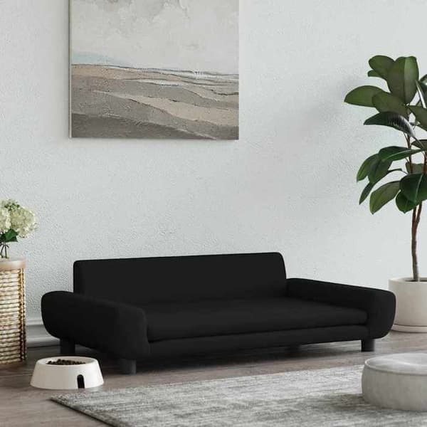 Maison Exclusive - Sort hundeseng 100x54x33 cm i velour Svart