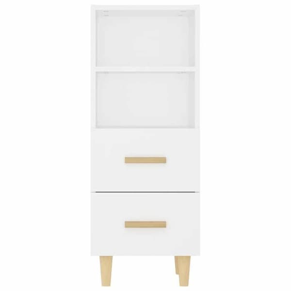 Maison Exclusive - Buffé Vit 34,5x34x90 cm Ingenjörsträ