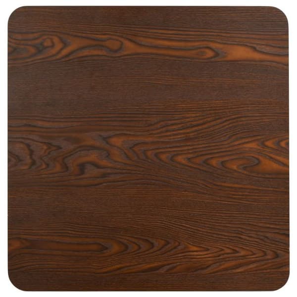 Bistrobord - EKSKLUSIV HUS - 50x50 cm - Brun - MDF-plade - Stålben