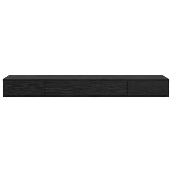 Sengekasser - EKSKLUSIV HUS - Sengekasser - Sort eg - 160 x 36,5 x 16,5 cm - Spånplade svart ek