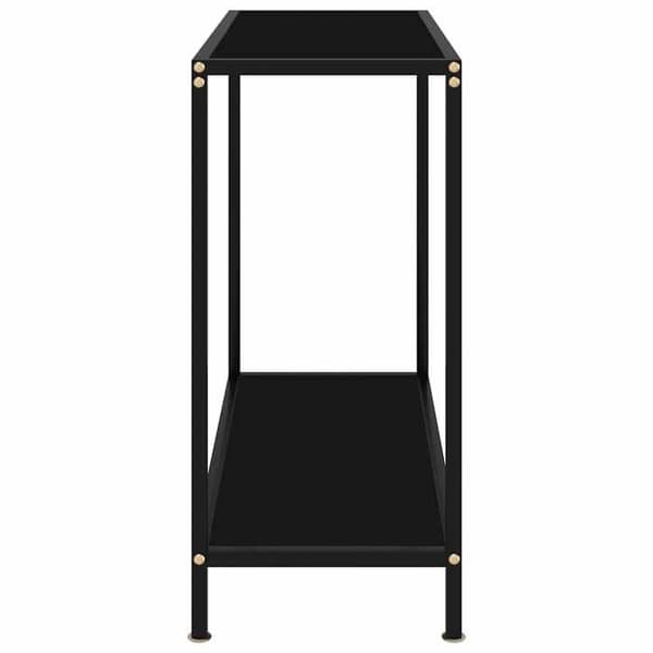 Maison Exclusive - Konsolbord Sort 80x35x75 cm Tempereret glas Svart