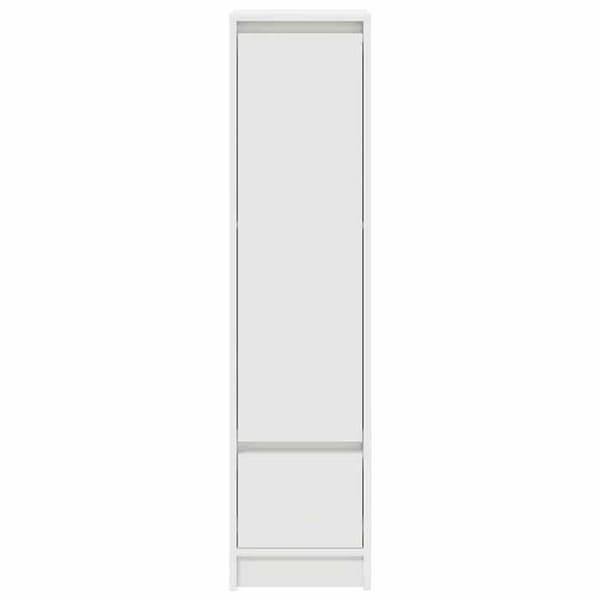 Maison Exclusive - Vit hög buffé 29,5x34x119,5 cm ingenjörsträ