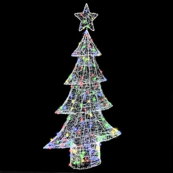 Maison Exclusive - Juletræ 160 LED Multifarvet 150 cm Akryl