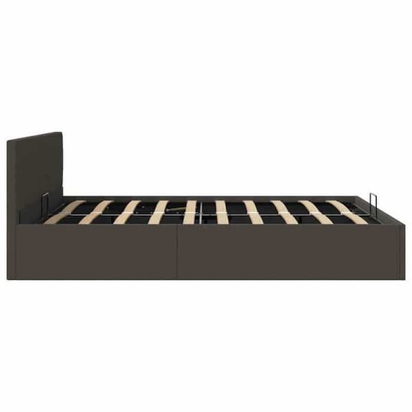 Sengestel - Eksklusiv Hus - 160x200 cm - Hydraulisk opbevaring - Mørkegrå mörkgrå