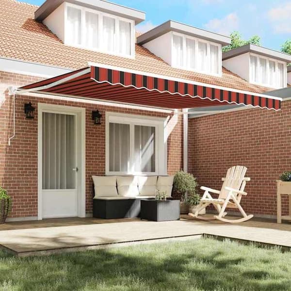 Maison Exclusive - Fällbart tak i gult och orange 400 × 300 cm