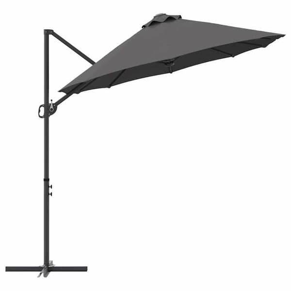 Maison Exclusive - Parasol Antracit 372 x 198 x 243 cm Polyester og Aluminium