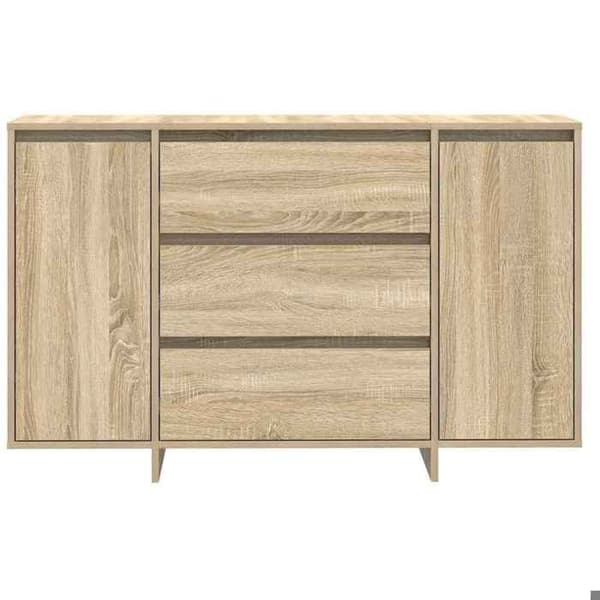 Maison Exclusive - Buffé Ek Sonoma 120 x 41 x 75 cm Ingenjörsträ Sonoma ek