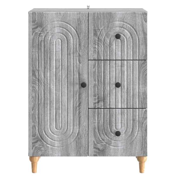 Maison Exclusive - Buffet Sonoma grå 66 x 34,5 x 90 cm Ingeniørtræ