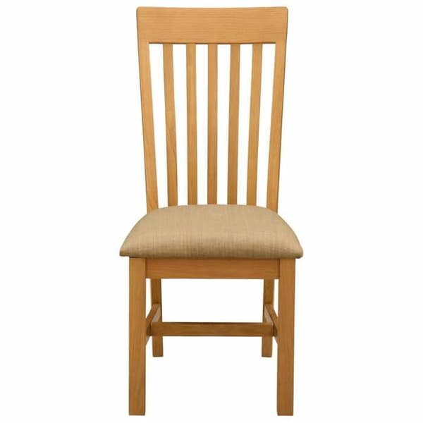 Maison Exclusive - Matstol 2 st Massivt ek Beige
